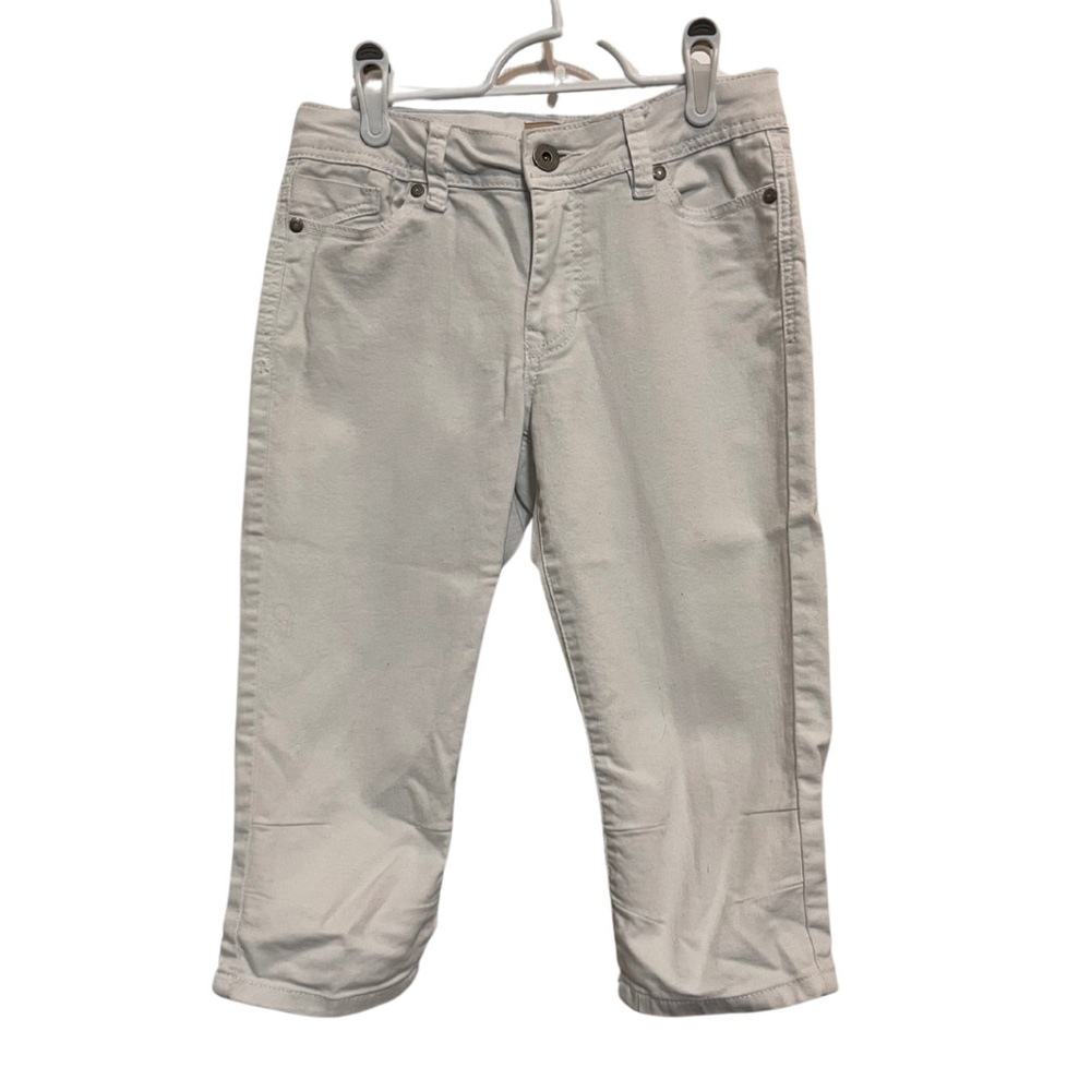 White Denim Capris, Size 1